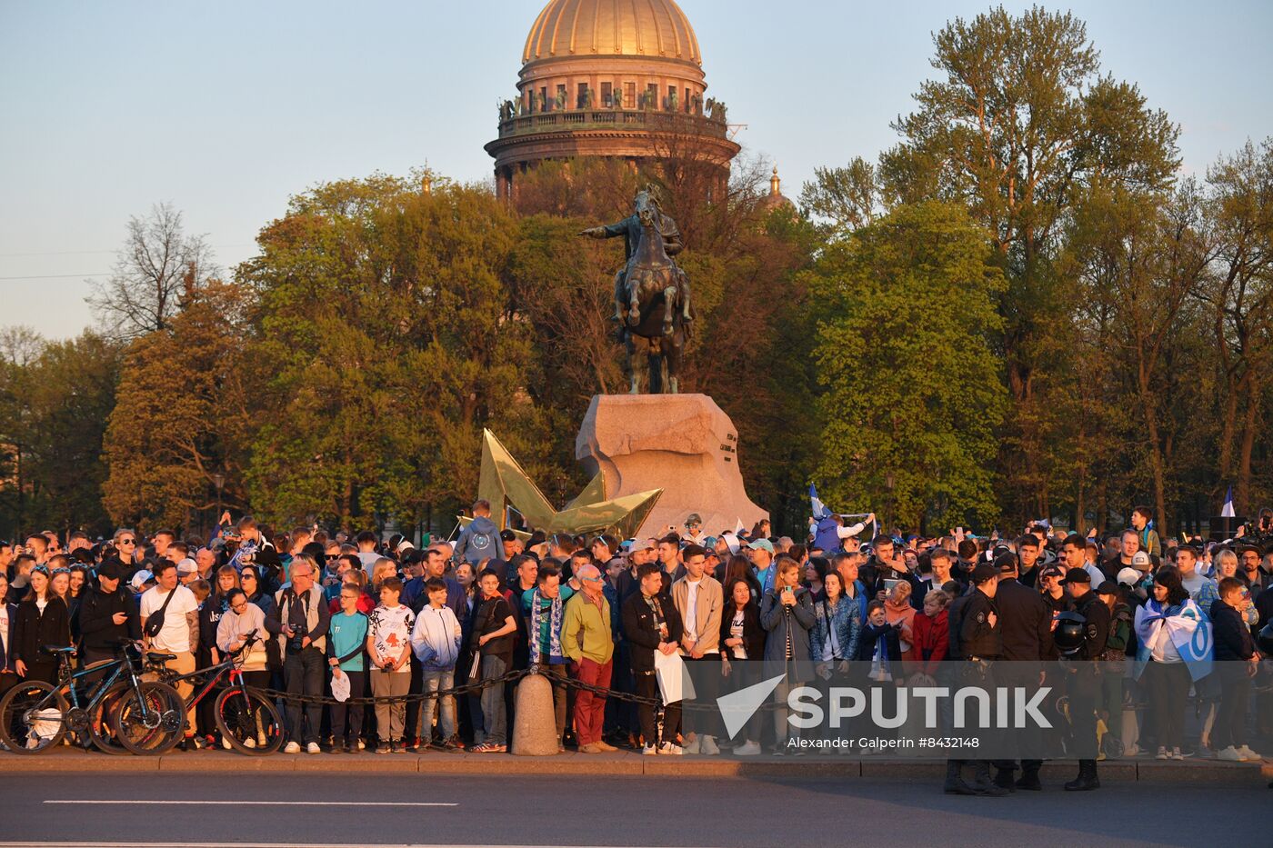 Russia Soccer Premier-League Zenit Honouring