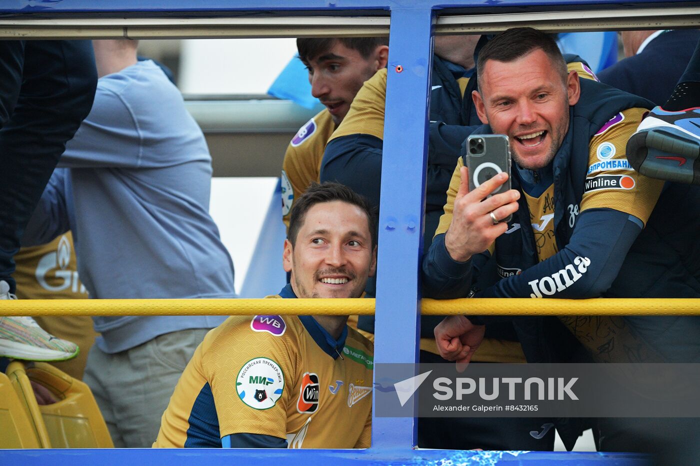 Russia Soccer Premier-League Zenit Honouring