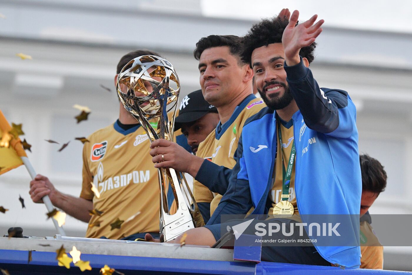 Russia Soccer Premier-League Zenit Honouring