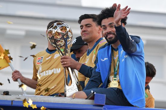 Russia Soccer Premier-League Zenit Honouring