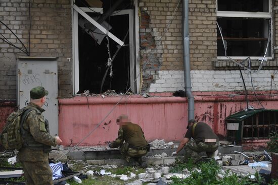Russia Ukraine Military Operation LPR Explosion