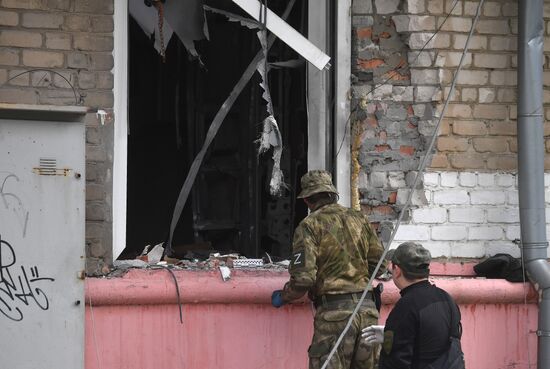 Russia Ukraine Military Operation LPR Explosion
