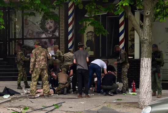 Russia Ukraine Military Operation LPR Explosion