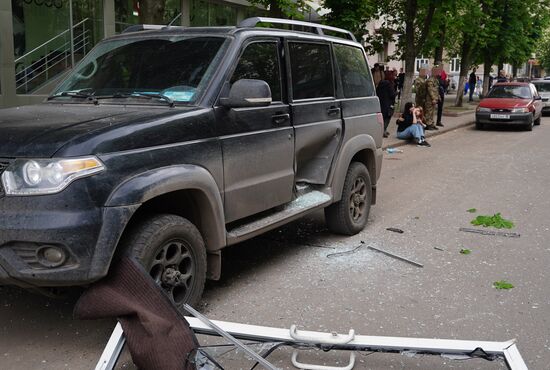 Russia Ukraine Military Operation LPR Explosion