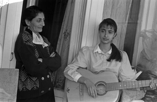 Members of Krymchak ethnic group living in Yevpatoriya