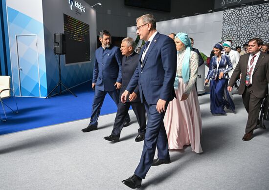 Head of Republic of Tatarstan Rustam Minnikhanov visits KAZANFORUM 2023