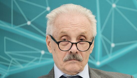 Leonid Syukiyainen, Leading Researcher at the Institute of State and Law of the Russian Academy of Sciences, takes part in a session, Russia – Countries of the Muslim World in the New Matrix of International Economic Relations, during the XIV International Economic Forum "Russia – Islamic World: KazanForum." Crediting the source is mandatory when using the photo. Location: Russia, Republic of Tatarstan, Kazan. Author: Vladimir Astapkovich/ANO “Directorate for Sports and Social Projects”. KAZANFORUM 2023. Russia – Countries of Muslim World in New Matrix of International Economic Relations