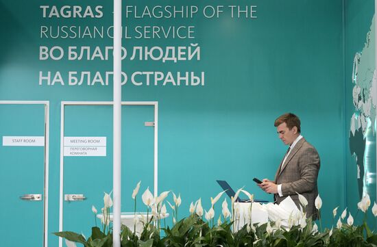 Guests at the 14th Russia - Islamic World: KazanForum International Economic Forum. Crediting the source is mandatory when using the photo. Location: Russia, Republic of Tatarstan, Kazan. Author: Alexandr Kryazhev/ANO “Directorate for Sports and Social Projects”. KAZANFORUM 2023. Sidelines