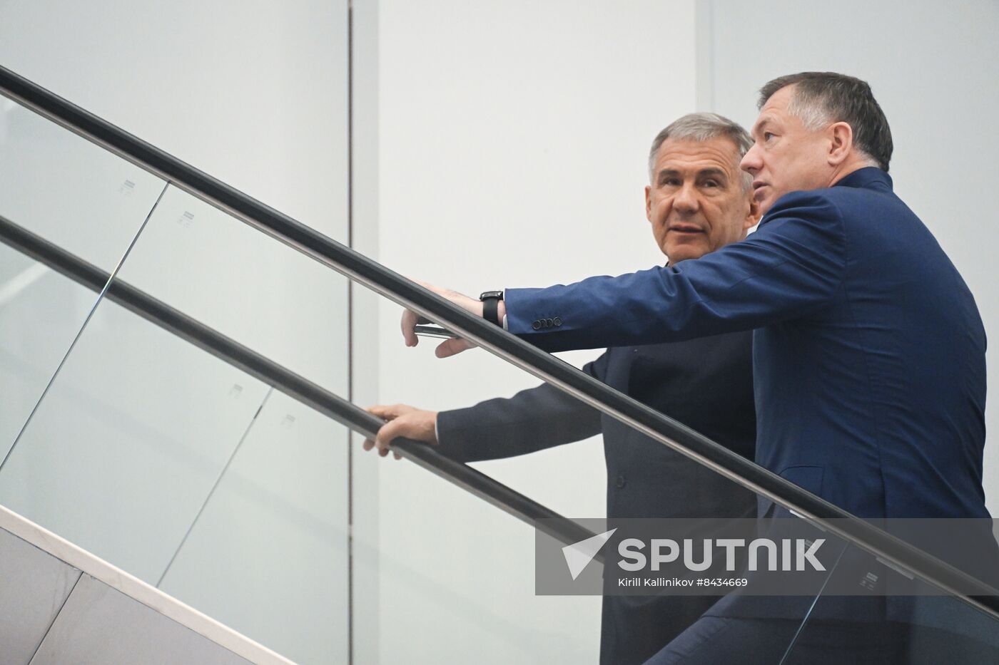Head of Republic of Tatarstan Rustam Minnikhanov visits KAZANFORUM 2023