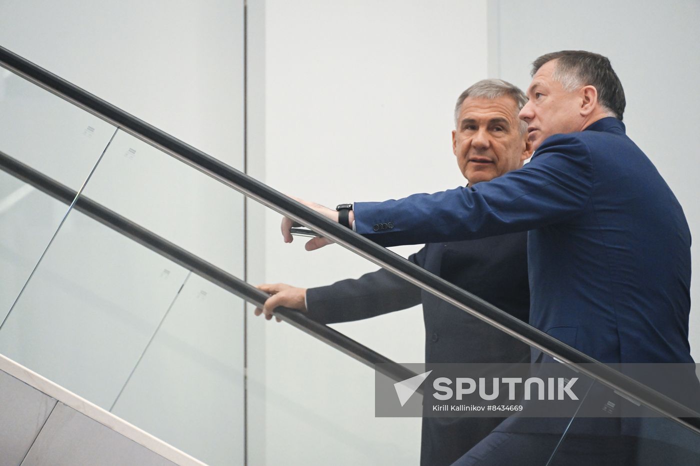 Head of Republic of Tatarstan Rustam Minnikhanov visits KAZANFORUM 2023