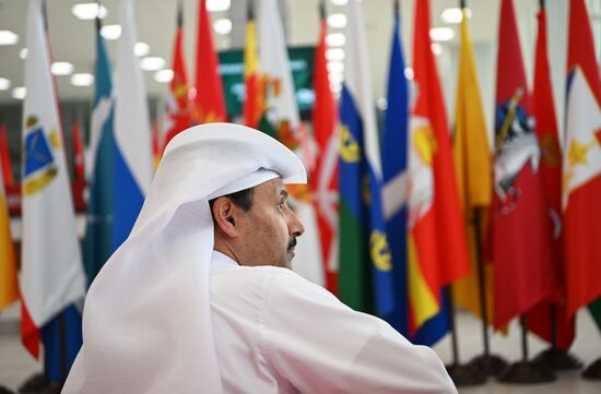 The 14th Russia - Islamic World: KazanForum International Economic Forum. Crediting the source is mandatory when using the photo. Location: Russia, Republic of Tatarstan, Kazan. Author: Svetlana Shevchenko/ANO “Directorate for Sports and Social Projects”. KAZANFORUM 2023. Sidelines