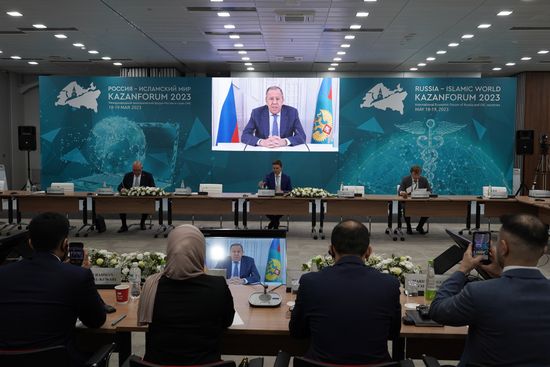 KAZANFORUM 2023. Opening of 7th OIC Young Diplomats Forum. Plenary session