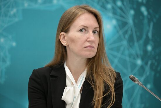 Co-Owner of Speaking City Maria Romashova at The Best Solutions for Smart City: Optimizing Traffic and Improving Security session held as part of the 14th Russia - Islamic World: KazanForum International Economic Forum. Crediting the source is mandatory when using the photo. Location: Russia, Republic of Tatarstan, Kazan. Author: Vladimir Astapkovich/ANO “Directorate for Sports and Social Projects”. KAZANFORUM 2023. The Best Solutions for Smart City: Optimizing Traffic and Improving Security