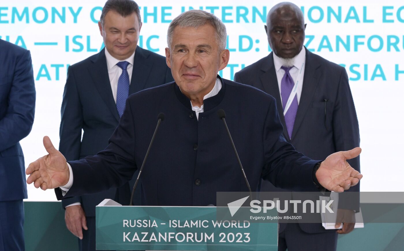 KAZANFORUM 2023. Official opening ceremony of international exhibition RUSSIA HALAL EXPO 2023