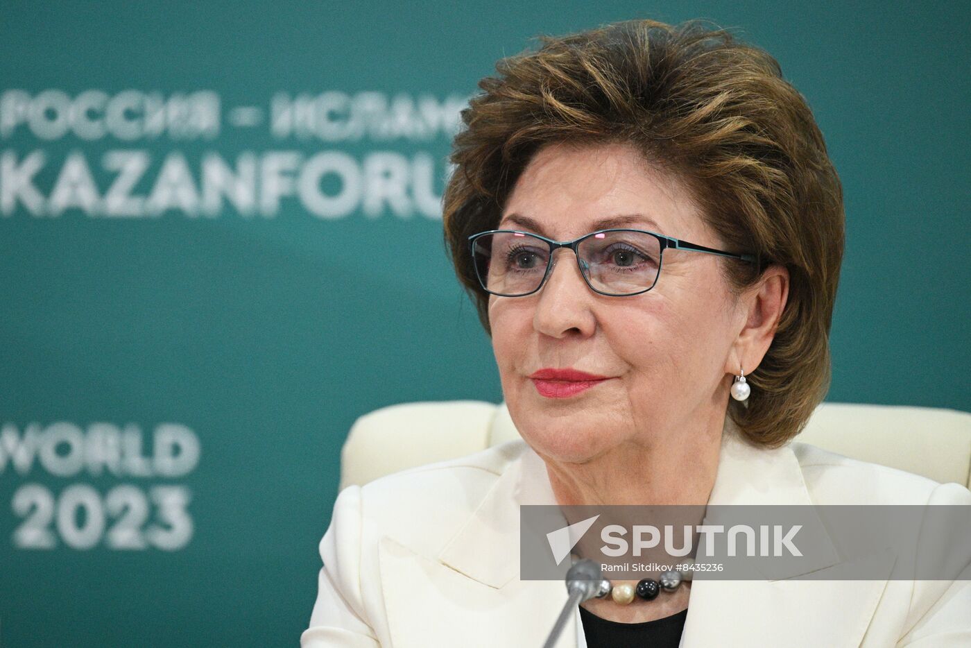 KAZANFORUM 2023. Press conference: A Woman’s Perspective on Non-Woman’s Business