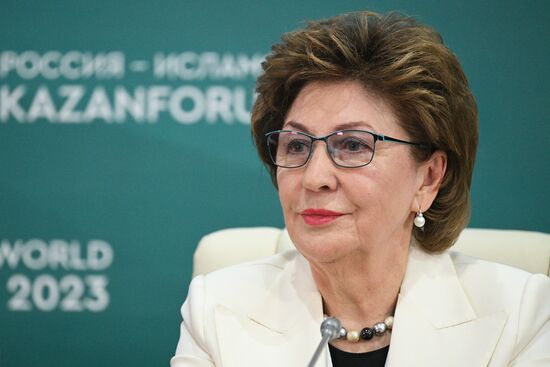 KAZANFORUM 2023. Press conference: A Woman’s Perspective on Non-Woman’s Business