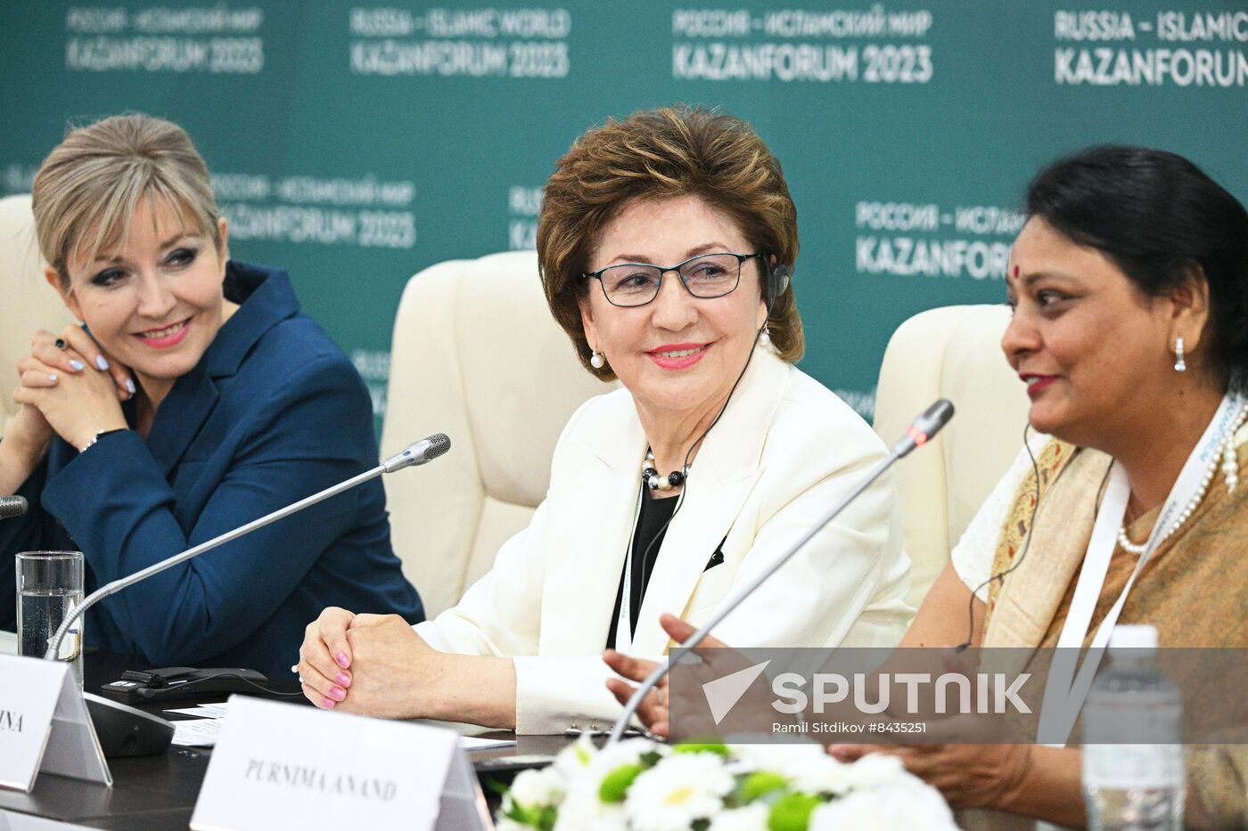 KAZANFORUM 2023. Press conference: A Woman’s Perspective on Non-Woman’s Business