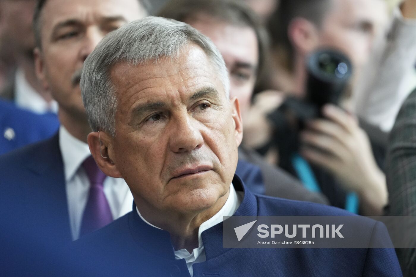 Head of Republic of Tatarstan Rustam Minnikhanov visits KAZANFORUM 2023