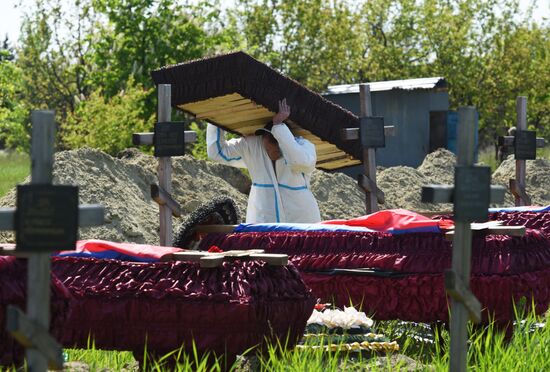 Russia Ukraine Military Operation Remains Reburial