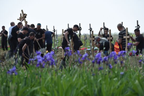 Russia Ukraine Military Operation Remains Reburial