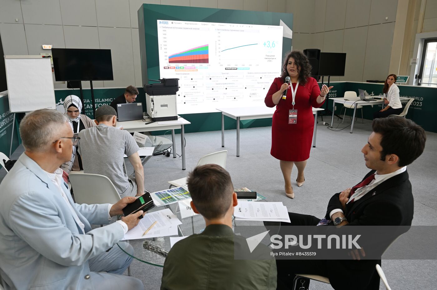 KAZANFORUM 2023. Conducting a climate business game on the model of EN-ROADS