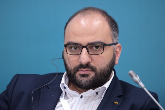 Cemal Nadir Jan, head of logistics at VitrA (Eczacıbaşı Holding), at the session, My Investment Success in Russia, held as part of the 14th Russia - Islamic World: KazanForum International Economic Forum. Crediting the source is mandatory when using the photo. Location: Russia, Republic of Tatarstan, Kazan. Author: Pavel Lisitsyn/ANO “Directorate for Sports and Social Projects”. KAZANFORUM 2023. My Investment Success in Russia