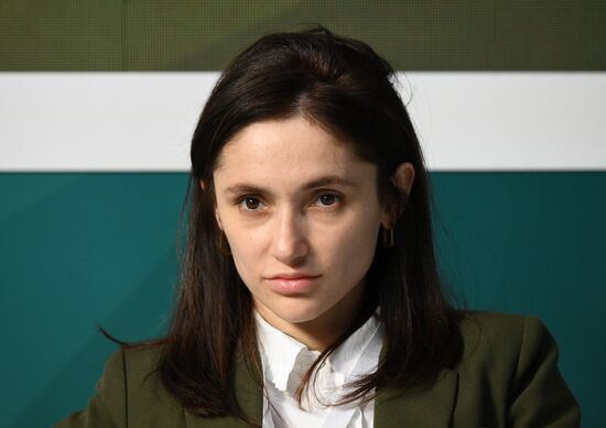 Asiyat Bagatyrova, Deputy Head of Investment Climate Improvement Department, Department of Investment and Industrial Policy of Moscow, at the session on The Sustainable Transformation of Companies and Communities in the Global Challenges of the 21st Century as part of the XIV International Economic Forum RUSSIA — ISLAMIC WORLD: KAZANFORUM 2023. Crediting the source is mandatory when using the photo. Location: Russia, Republic of Tatarstan, Kazan. Author: Ilya Pitalev/ANO “Directorate for Sports and Social Projects”. KAZANFORUM 2023. The Sustainable Transformation of Companies and Communities in the Global Challenges of the 21st Century