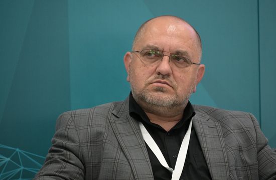 Oleg Kravchuk, Deputy Director of Strategic and International Projects at Security Code, at the session, Cybersecurity Technologies: Exporting Solutions for Critical Information Infrastructure, held as part of the 14th Russia - Islamic World: KazanForum International Economic Forum. Crediting the source is mandatory when using the photo. Location: Russia, Republic of Tatarstan, Kazan. Author: Vladimir Astapkovich/ANO “Directorate for Sports and Social Projects”. KAZANFORUM 2023. Cybersecurity Technologies: Exporting Solutions for Critical Information Infrastructure