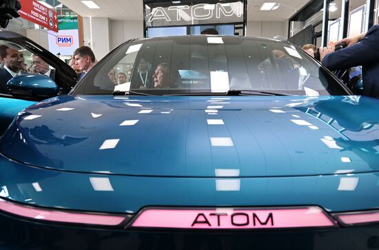 Head of the Republic of Tatarstan Rustam Minnikhanov visits the 14th Russia - Islamic World: KazanForum International Economic Forum. Crediting the source is mandatory when using the photo. Location: Russia, Republic of Tatarstan, Kazan. Author: Evgeny Biyatov/ANO “Directorate for Sports and Social Projects”. Head of Republic of Tatarstan Rustam Minnikhanov visits KAZANFORUM 2023