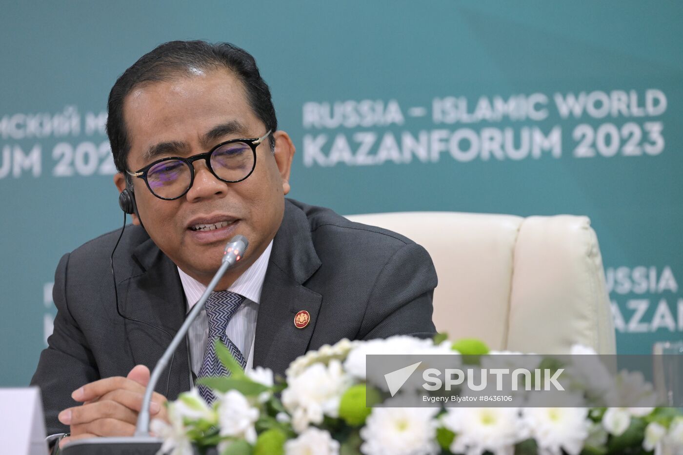 KAZANFORUM 2023. News conference on the results the Russia-Malaysia roundtable discussion