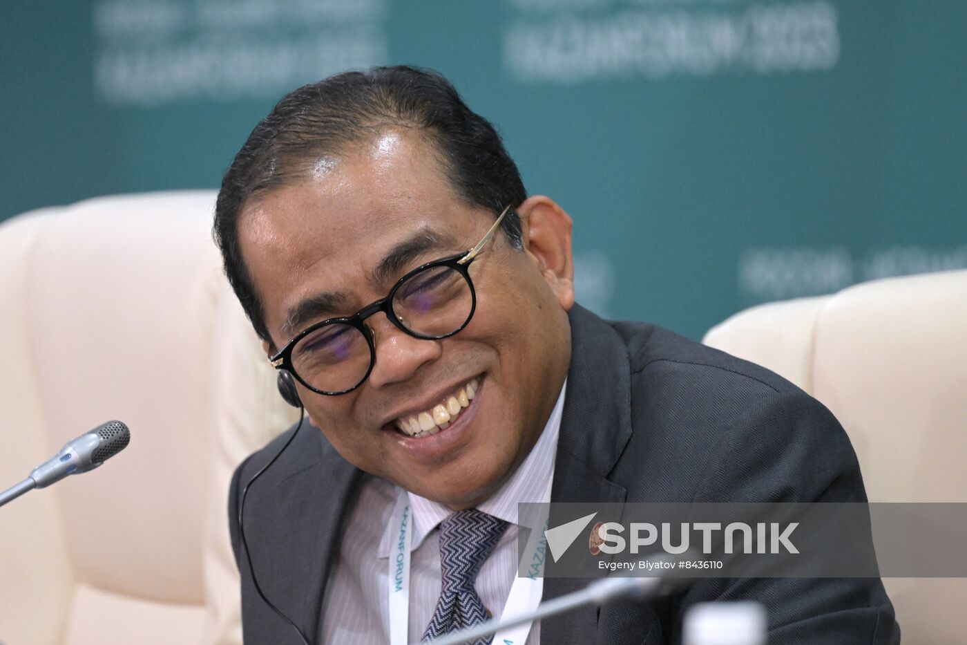 KAZANFORUM 2023. News conference on the results the Russia-Malaysia roundtable discussion