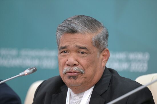 KAZANFORUM 2023. News conference on the results the Russia-Malaysia roundtable discussion