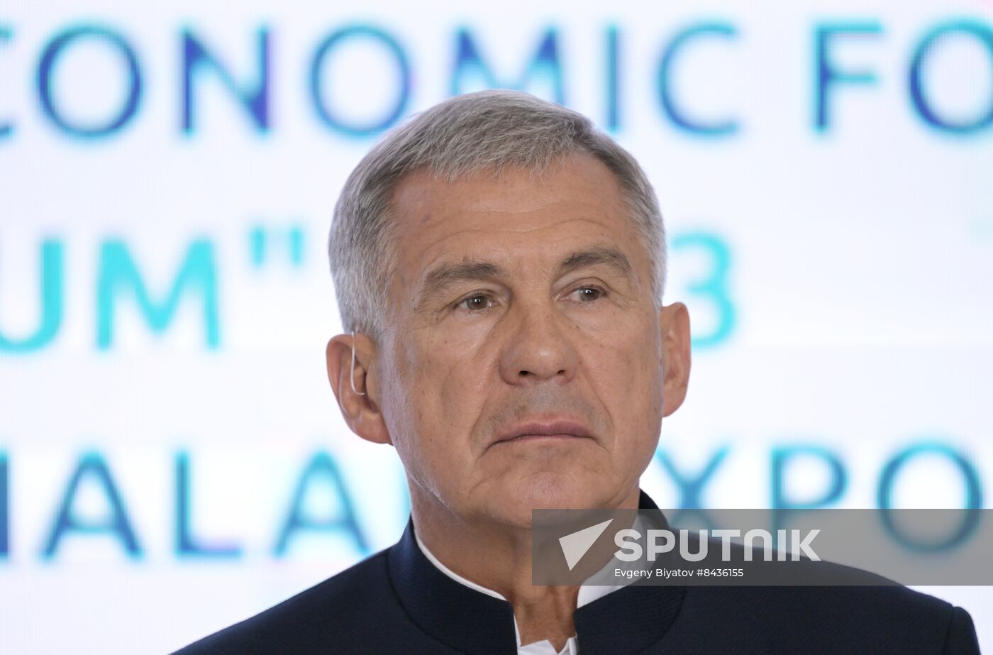 Head of Republic of Tatarstan Rustam Minnikhanov visits KAZANFORUM 2023
