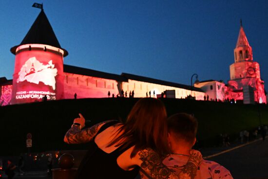 KAZANFORUM 2023. Glow of the Kremlin Festival of Light