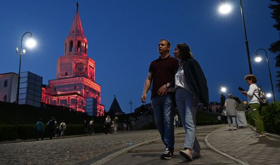 KAZANFORUM 2023. Glow of the Kremlin Festival of Light