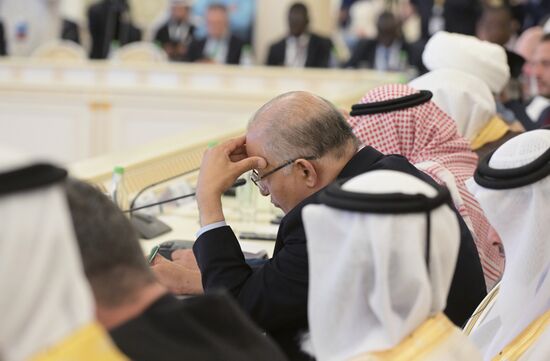 Russia-Islamic World Strategic Vision Group, a session during the 14th Russia - Islamic World: KazanForum international economic forum. Photos may be used subject to the terms in the forum-specific section of the media bank. Location: Russia, Republic of Tatarstan, Kazan. Author: Pavel Lisitsyn/ANO “Directorate for Sports and Social Projects”. KAZANFORUM 2023. Russia-Islamic World Strategic Vision Group