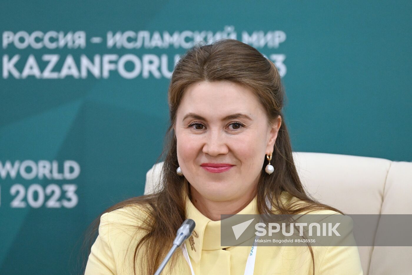 KAZANFORUM 2023. Press conference, The Role of Creative Industries in Modern Economy