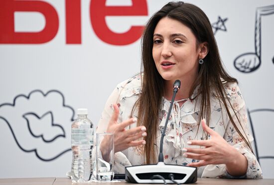 Deputy Executive Director of the Gorchakov Foundation of Public Diplomacy Support Viktoria Karsliyeva at a session, OIC Young Diplomats Forum, during the 14th Russia - Islamic World: KazanForum International Economic Forum. Photos may be used as stated in the media bank section dedicated to the forum. Location: Russia, Republic of Tatarstan, Kazan. Author: Alexey Maishev/ANO “Directorate for Sports and Social Projects”. KAZANFORUM 2023. OIC Young Diplomats Forum