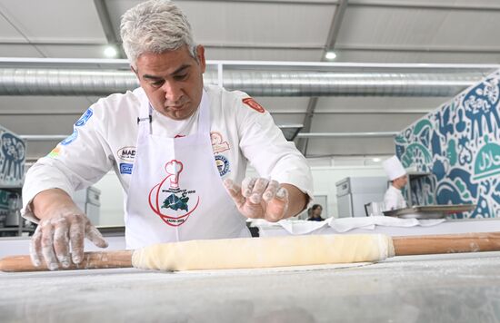 The International Chefs' Cup during the 14th Russia - Islamic World: KazanForum international economic forum. National teams from 11 countries compete in culinary art. Photos may be used subject to the terms in the forum-specific section of the media bank. Location: Russia, Republic of Tatarstan, Kazan. Author: Kirill Kallinikov/ANO “Directorate for Sports and Social Projects”. KAZANFORUM 2023. International Chefs' Cup