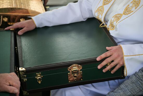 KAZANFORUM 2023. Prophet Muhammad's Relics Delivered to Kazan