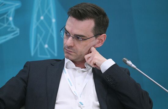 Lighthouse CEO Denis Iordanidi at the Development of the Market for Digital Financial Assets session held as part of the 14th Russia - Islamic World: KazanForum International Economic Forum. Photos may be used subject to the terms in the forum-specific section of the media bank. Location: Russia, Republic of Tatarstan, Kazan. Author: Kirill Kallinikov/ANO “Directorate for Sports and Social Projects”. KAZANFORUM 2023. Development of the Market for Digital Financial Assets