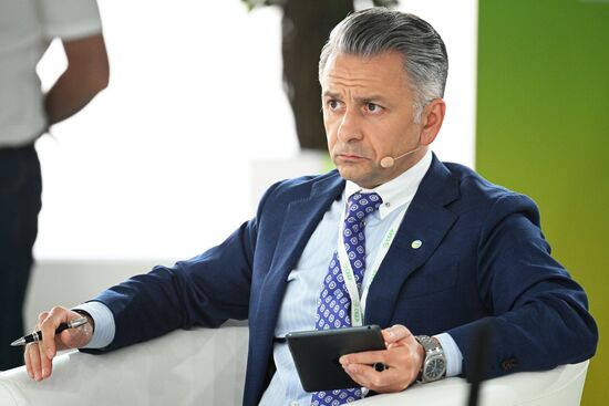 Gurban-Zadeh Behnam, Managing Director – Head of Sberbank’s Centre for Partnership Finance and Special Projects. SBER Leadership in the Development of Partnership Finance in the Russian Federation, a session during the 14th Russia - Islamic World: KazanForum international economic forum. Photos may be used subject to the terms in the forum-specific section of the media bank. Location: Russia, Republic of Tatarstan, Kazan. Author: Ramil Sitdikov/ANO “Directorate for Sports and Social Projects”. KAZANFORUM 2023. SBER Leadership in the Development of Partnership Finance in the Russian Federation