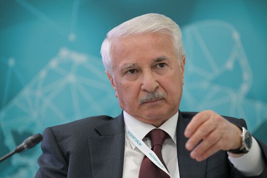 Deputy Economy Minister of Azerbaijan Sahib Alekperov at the Russia - Azerbaijan session held as part of the 14th Russia - Islamic World: KazanForum International Economic Forum. Photos may be used subject to the terms in the forum-specific section of the media bank. Location: Russia, Republic of Tatarstan, Kazan. Author: Alexandr Kryazhev/ANO “Directorate for Sports and Social Projects”. KAZANFORUM 2023. Russia - Azerbaijan