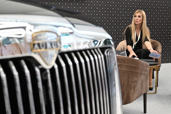 A guest of the 14th Russia - Islamic World: KazanForum International Economic Forum. Photos may be used subject to the terms in the forum-specific section of the media bank. Location: Russia, Republic of Tatarstan, Kazan. Author: Ilya Pitalev/ANO “Directorate for Sports and Social Projects”. KAZANFORUM 2023. Sidelines