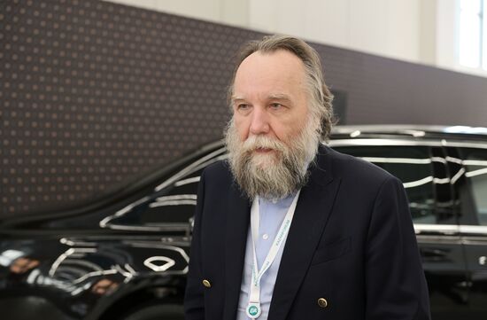 Professor Alexander Dugin, Head of the Department of Sociology of International Relations, Faculty of Sociology, Lomonosov Moscow State University, at the XIV International Economic Forum RUSSIA — ISLAMIC WORLD: KAZANFORUM 2023. Photos may be used as stated in the media bank section concerning the forum. Location: Russia, Republic of Tatarstan, Kazan. Author: Vladimir Astapkovich/ANO “Directorate for Sports and Social Projects”. KAZANFORUM 2023. Sidelines