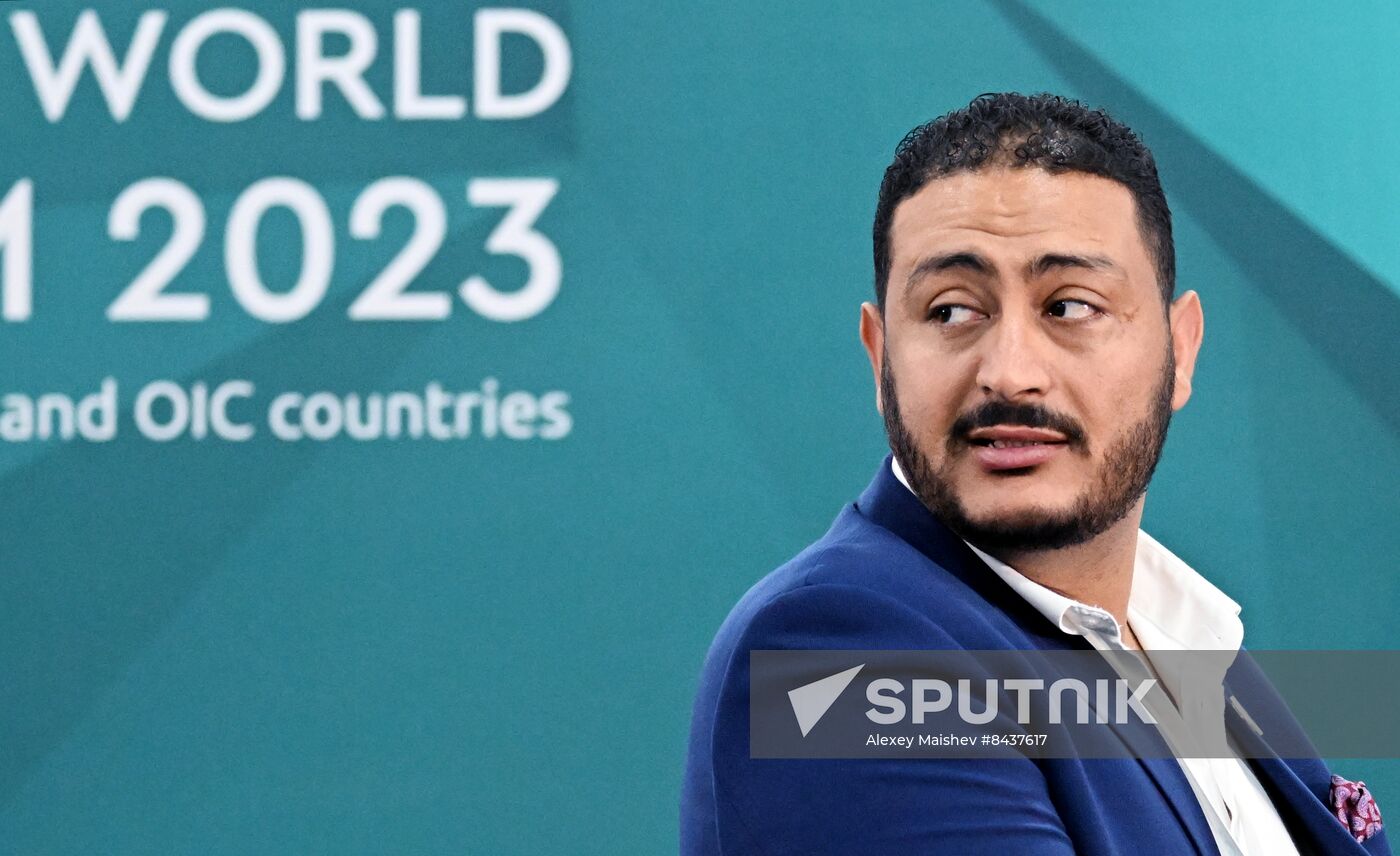 KAZANFORUM 2023. News conference of the Association of Islamic Countries in Hockey