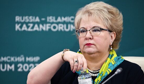 KAZANFORUM 2023. News conference on International Transport Corridor North-South. Russia-East: Logistics; Import-Export