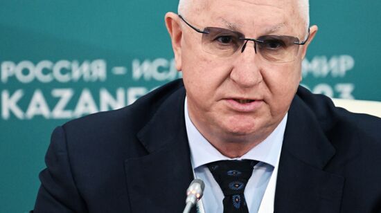 KAZANFORUM 2023. News conference on International Transport Corridor North-South. Russia-East: Logistics; Import-Export