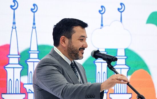 ICYF President Taha Ayhan (Turkey) at the closing ceremony of the 9th Kazan OIC Youth Entrepreneurship Forum held as part of the 14th Russia - Islamic World: KazanForum International Economic Forum. Photos may be used subject to the terms in the forum-specific section of the media bank. Location: Russia, Republic of Tatarstan, Kazan. Author: Svetlana Shevchenko/ANO “Directorate for Sports and Social Projects”. KAZANFORUM 2023. Official closing ceremony of the 9th Kazan OIC Youth Entrepreneurship Forum