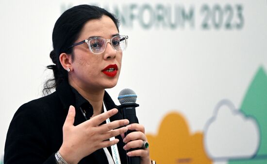 Shehab Farrukh Niazi, Chief Operation Officer at EjadLabs and FutureFest, the largest technological conference in Pakistan, at the closing ceremony of the 9th Kazan OIC Youth Entrepreneurship Forum held as part of the 14th Russia - Islamic World: KazanForum International Economic Forum. Photos may be used subject to the terms in the forum-specific section of the media bank. Location: Russia, Republic of Tatarstan, Kazan. Author: Svetlana Shevchenko/ANO “Directorate for Sports and Social Projects”. KAZANFORUM 2023. Official closing ceremony of the 9th Kazan OIC Youth Entrepreneurship Forum